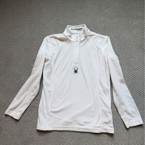 Spyder White Pullover with Logo